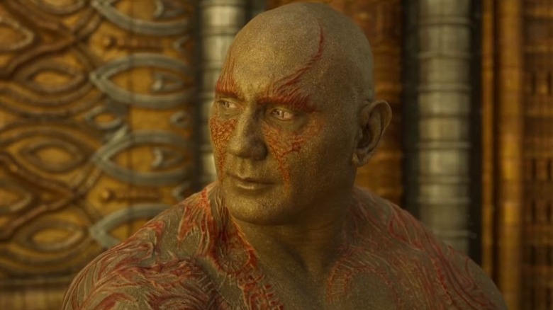 Drax staring