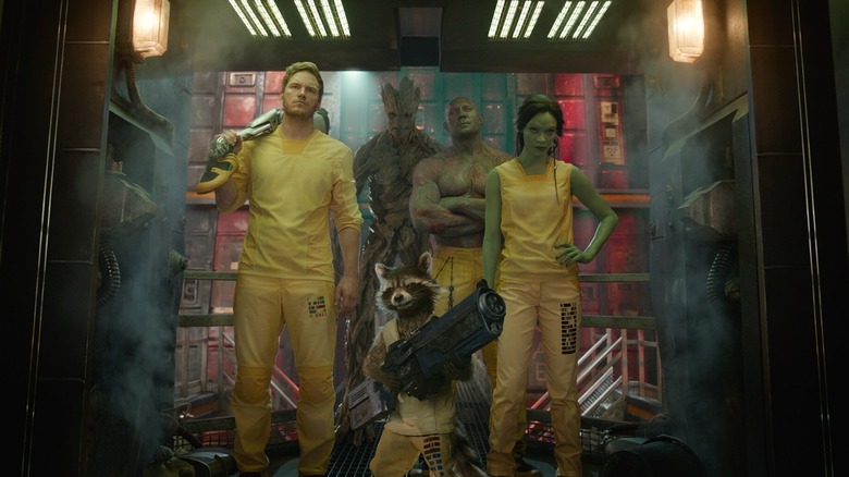 Guardians of the Galaxy posing