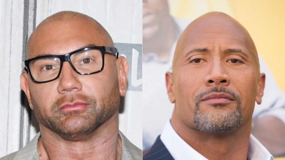 Dave Bautista and Dwayne Johnson