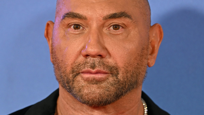 Dave Bautista staring