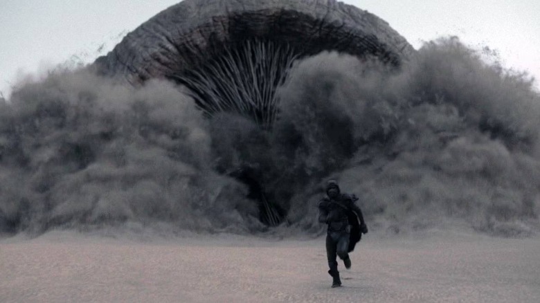 Sandworm chasing someone