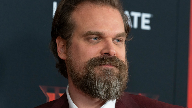 David Harbour with beard