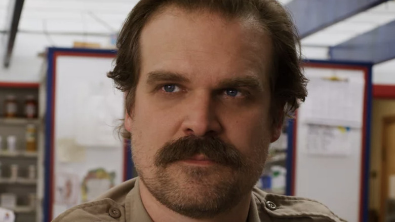 David Harbour Sheriff Hopper mustache