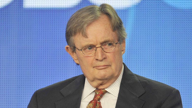 David McCallum sitting