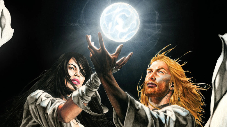 Two Jedi with light orb