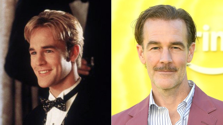 Dawson in suit, Van Der Beek on red carpet