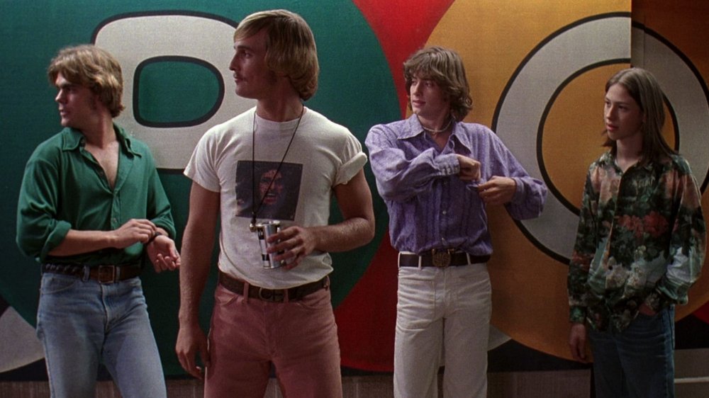 Matthew McConaughey as Wooderson and Wiley Wiggins as Mitch in Dazed and Confused 