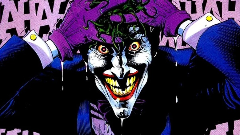Joker laughing maniacally in Batman: The Killing Joke (1988)