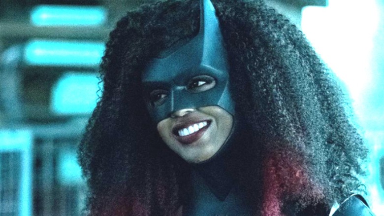 Batwoman smiling