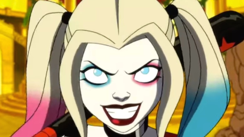Harley Quinn smiling in animated series