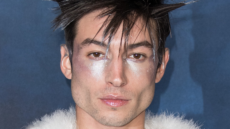 Ezra Miller posing at event