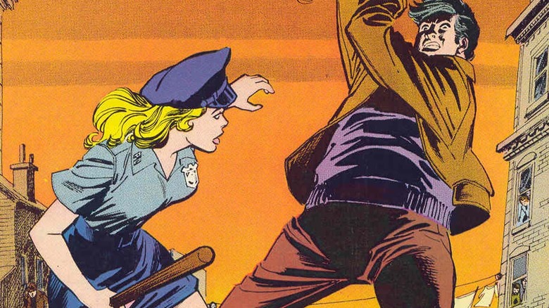 Lady Copy vs. bad guy