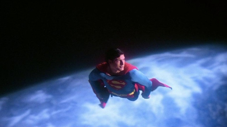 Christopher Reeve taking to the sky