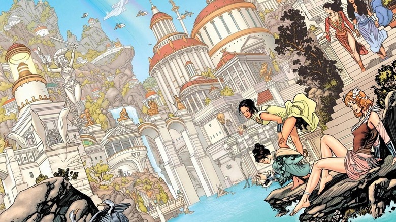 Themyscira as depicted in Wonder Woman: Earth One (2016)