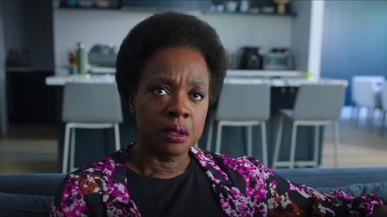 Amanda Waller realizing her secrets are out in the season one Peacemaker finale (2022)