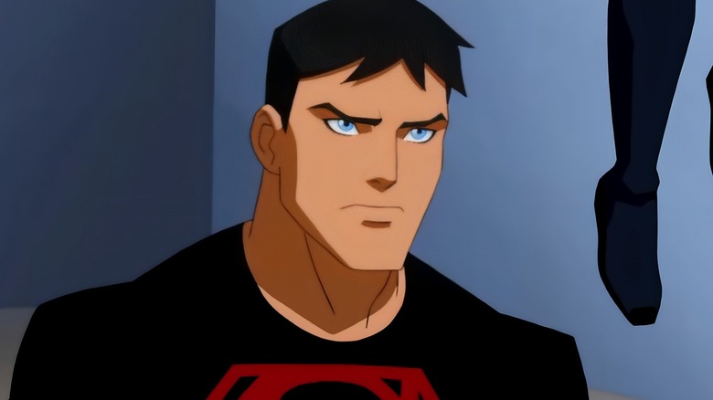 Superboy looking serious