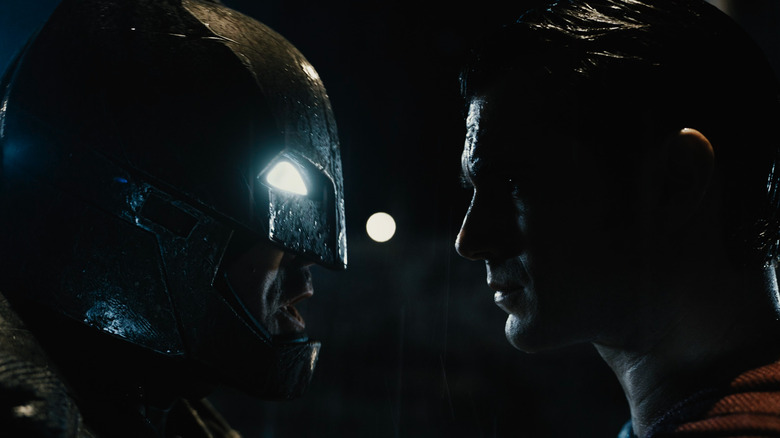 Batman and Superman face off in Batman v. Superman: Dawn of Justice