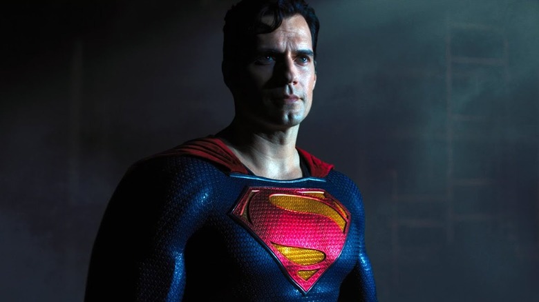 Superman in a dark room in Black Adam