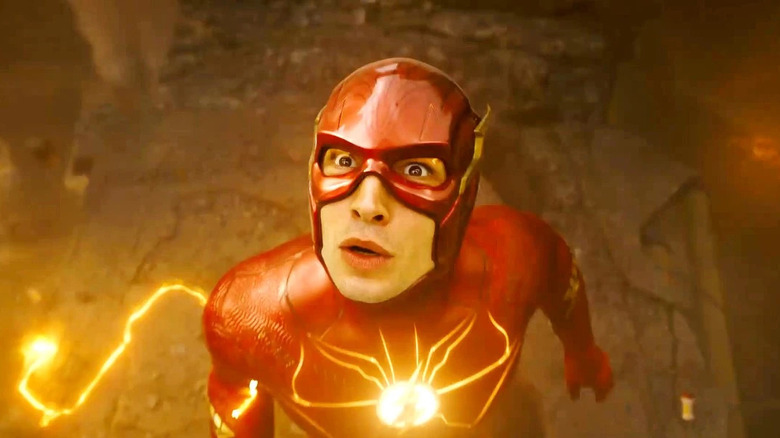 Barry Allen looking up in The Flash