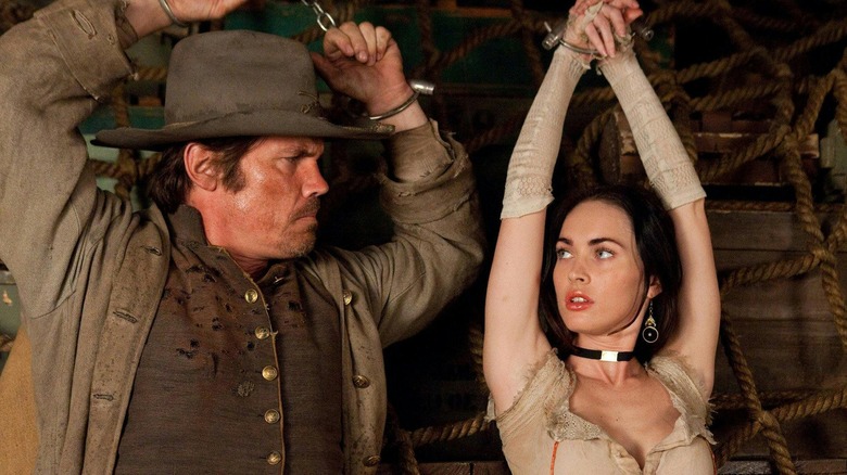 Jonah Hex and Lilah Black all tied up in "Jonah Hex"