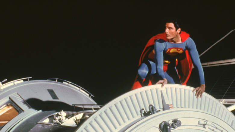 Superman out in space in "Superman IV: The Quest for Peace"