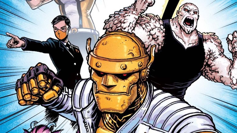 Doom Patrol characters posing on cover