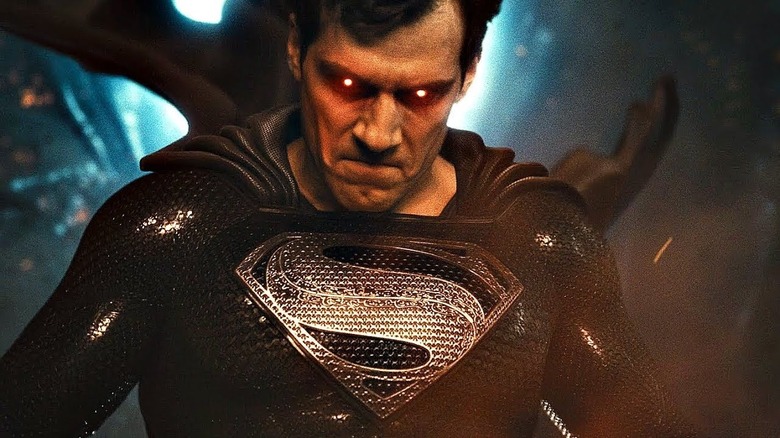 Superman using his heat vision