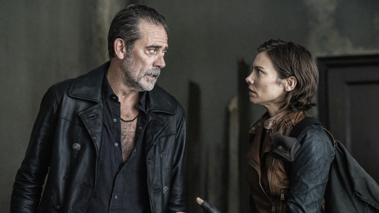 Maggie and Negan chat