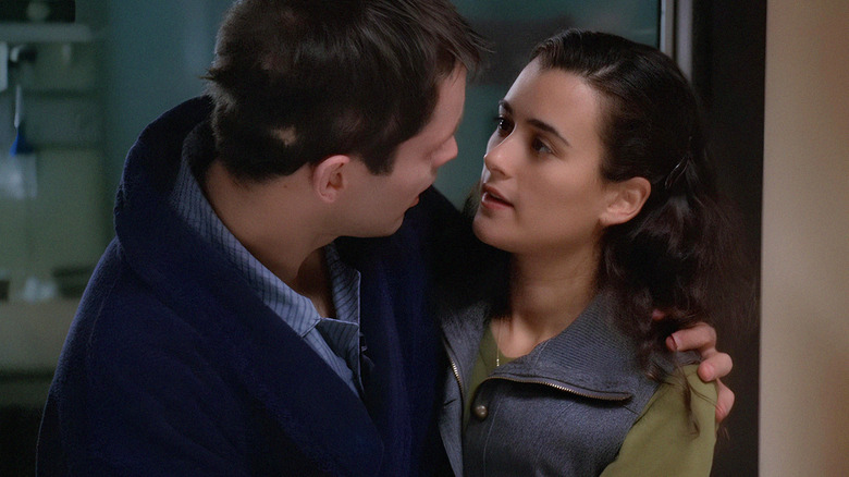 Lieutenant Sanders Embracing Ziva