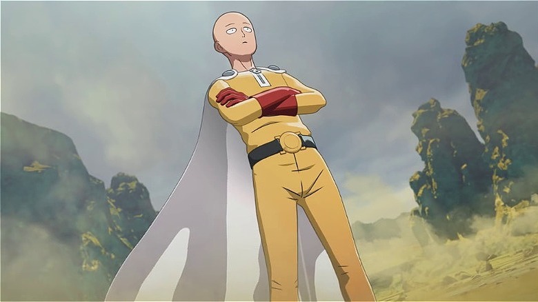Saitama posing goofily in One-Punch Man (2015-present)