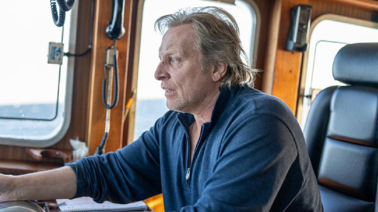 Sig Hansen piloting boat