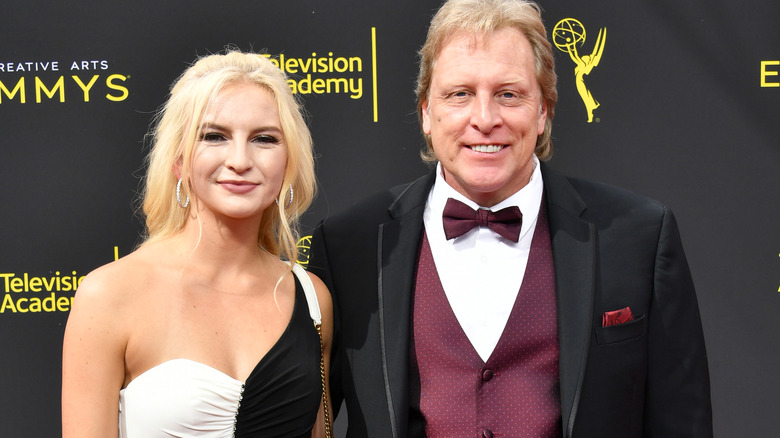 Mandy and Sig Hansen posing together at the Emmys