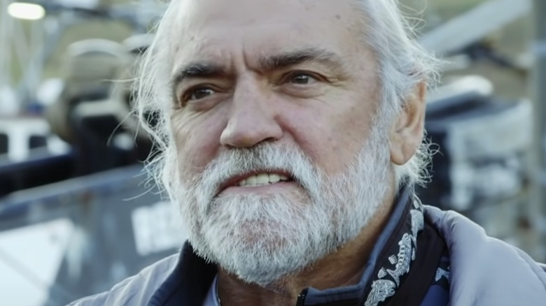 Wild Bill Wichrowski gritting his teeth
