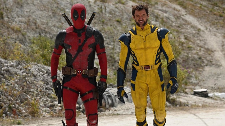 Deadpool next to Wolverine