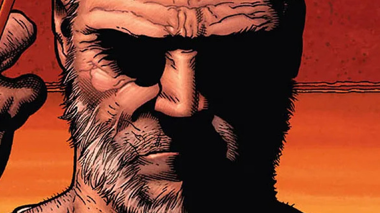 Old Man Logan with bloody claws