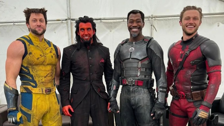 Nelle with other Deadpool & Wolverine stunt performers