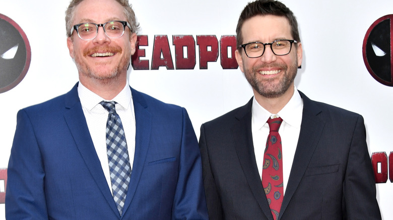 Reese and Wernick at a Deadpool screening