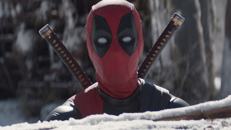 Deadpool's Head in Snow