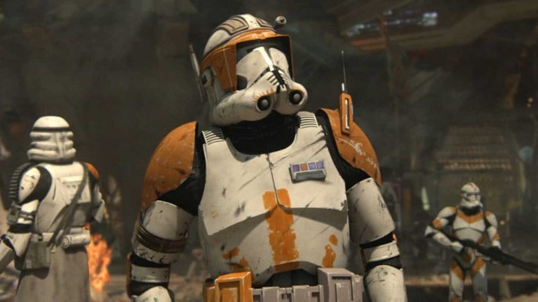 Commander Cody looking up