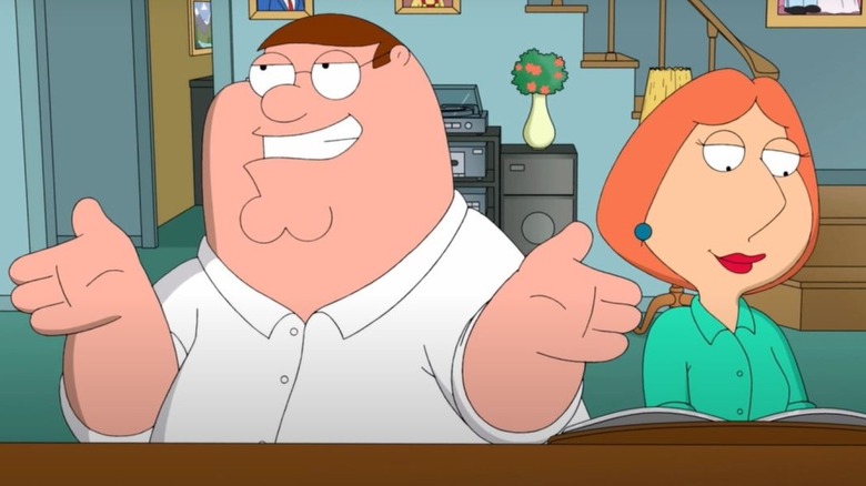 Peter and Lois Griffin singing