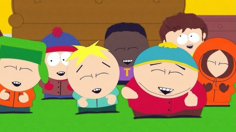 Jimmy and the South Park four talking