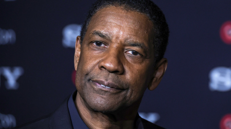Denzel Washington grinning
