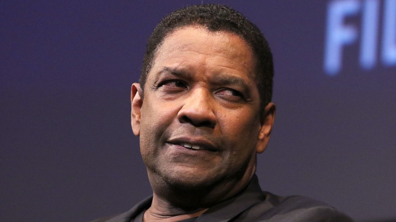 Denzel Washington smirking