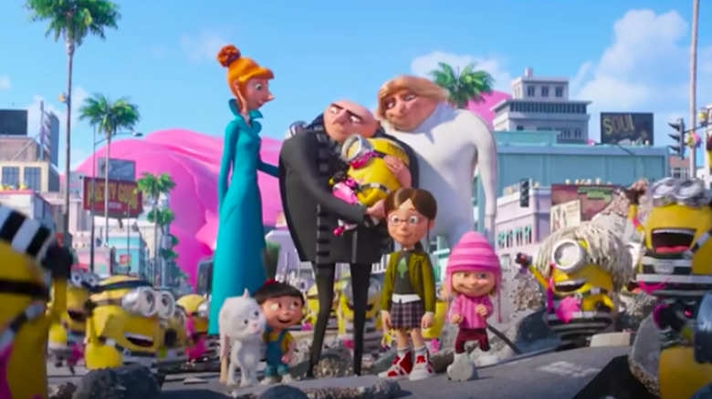 Gru and his family