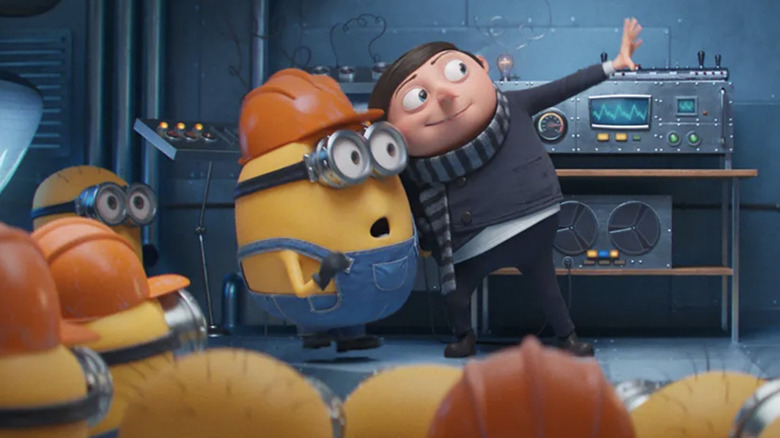 Young Gru and his Minions plan the future