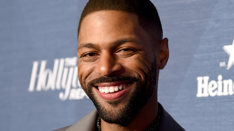 DeVaughn Nixon smiling on red carpet