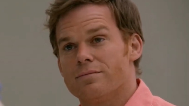 Dexter with pink shirt