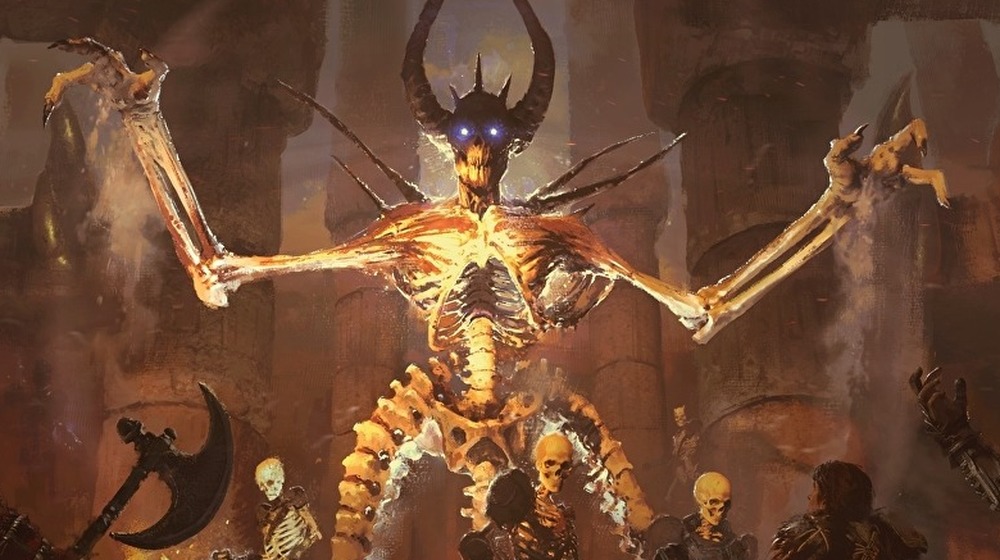 Giant skeletal demon