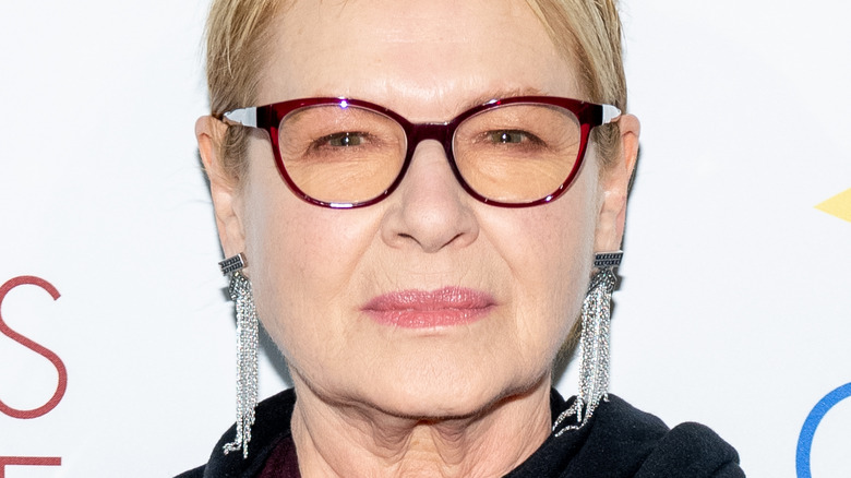 Dianne Wiest with blue steel expression