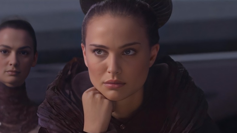 Padme Amidala looking worried